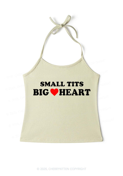 Small But Big Heart Y2K Halter Neck Cami Cherrykitten