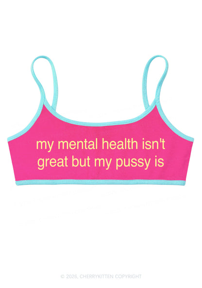 Great Mental Health Y2K Super Crop Cami Cherrykitten