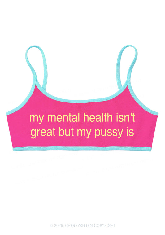 Great Mental Health Y2K Super Crop Cami Cherrykitten