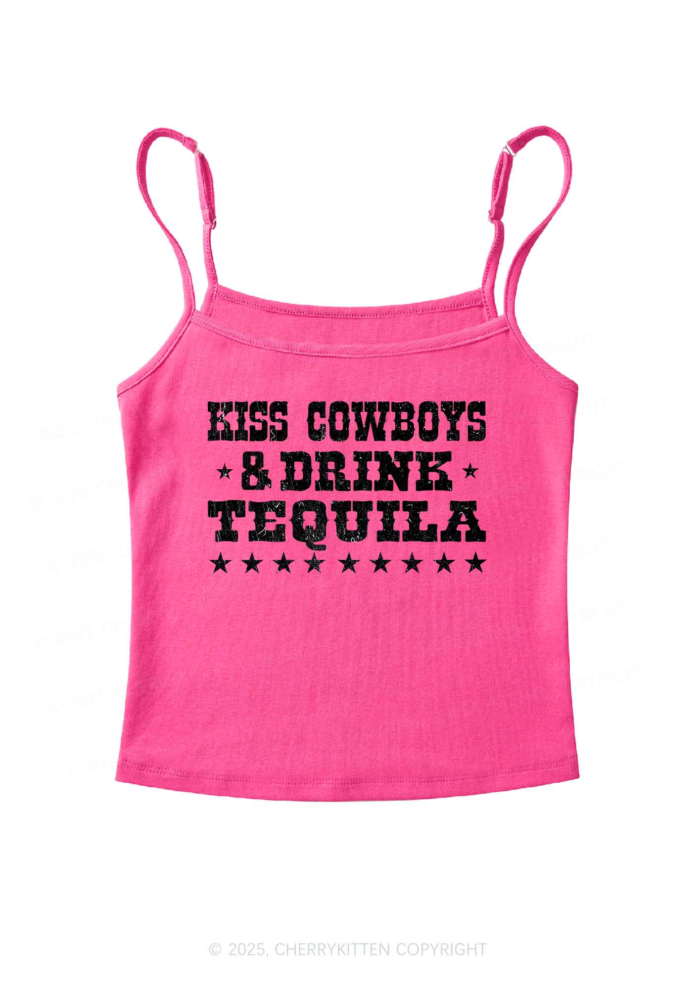 Kiss Cowboys Y2K Spaghetti Strap Cami Cherrykitten