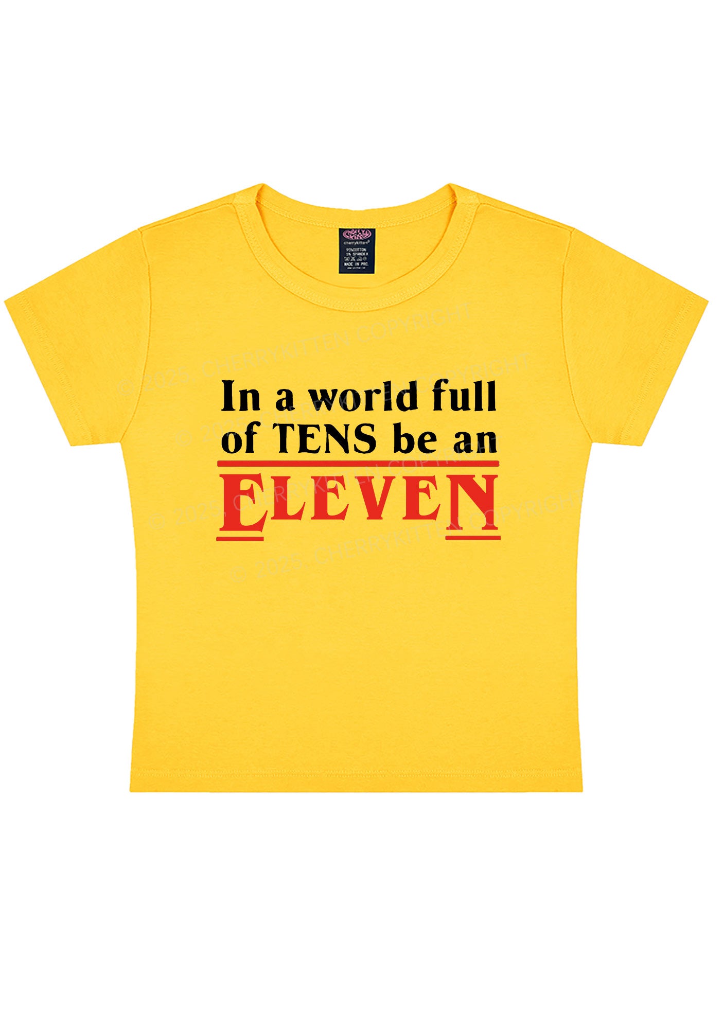 Be An Eleven Y2K Baby Tee Cherrykitten