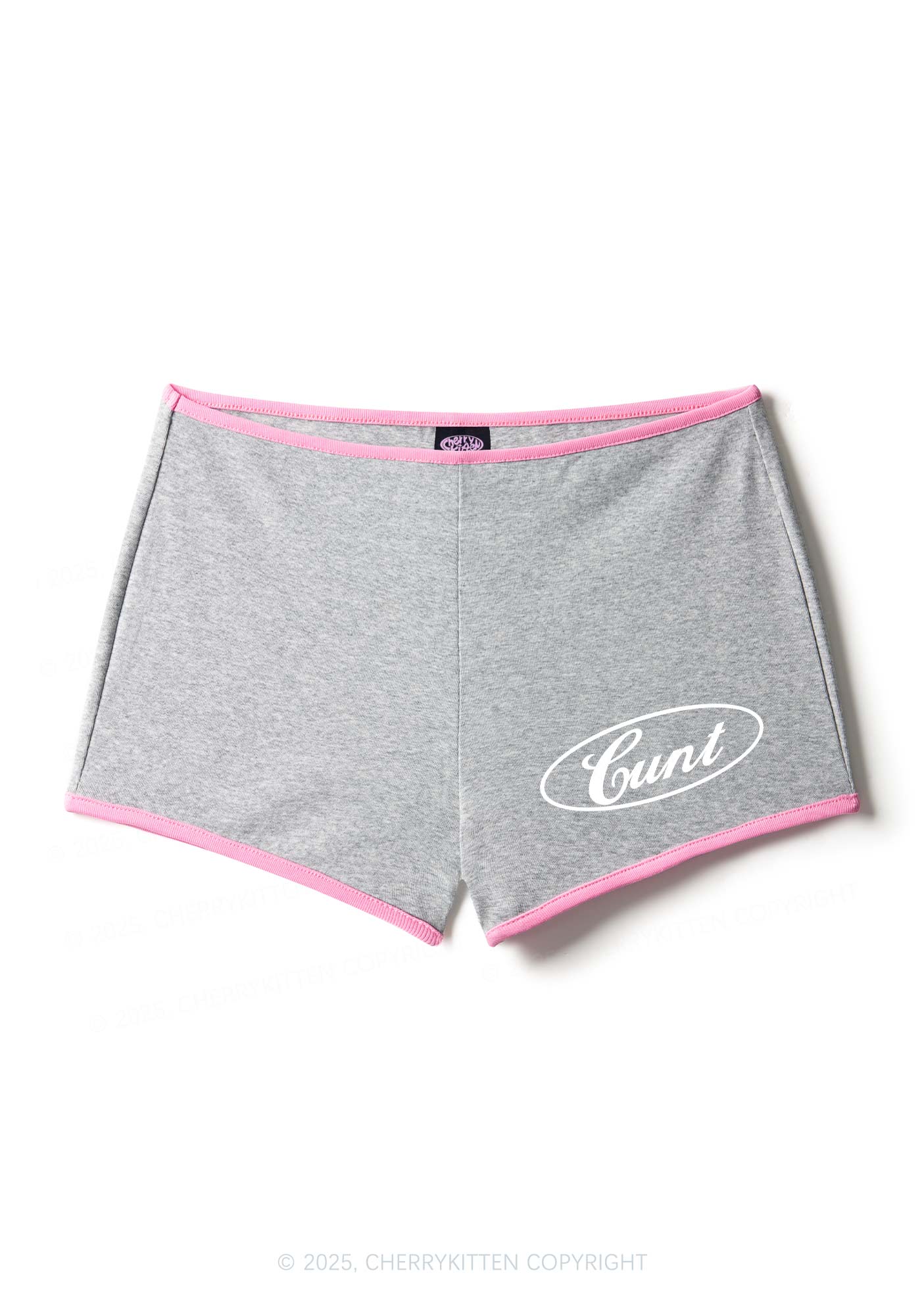 Oval Cxxt Y2K Contrast Mini Shorts Cherrykitten