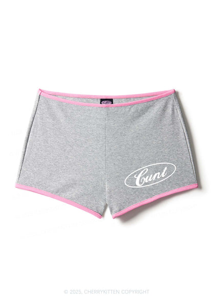 Oval Cxxt Y2K Contrast Mini Shorts Cherrykitten