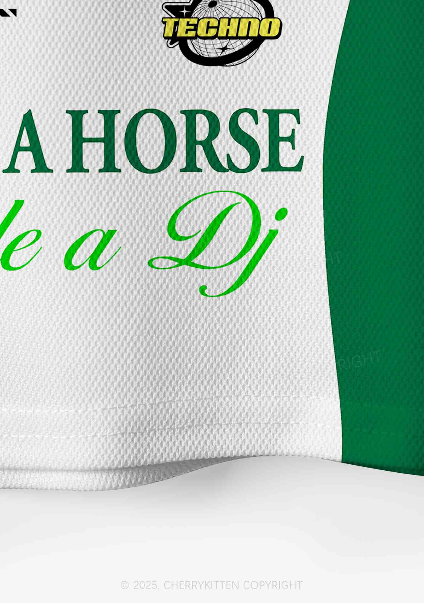 Custom Ride A DJ Y2K Crop Sport Jersey Shirts Cherrykitten