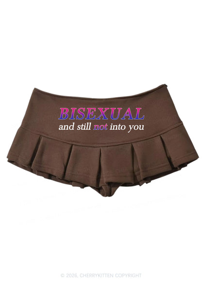 Bisexual And Still Not Into You Pride Y2K Mini Pleated Skirts Cherrykitten