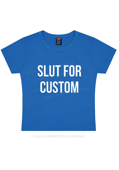 Slxt For Custom Y2K Baby Tee Cherrykitten