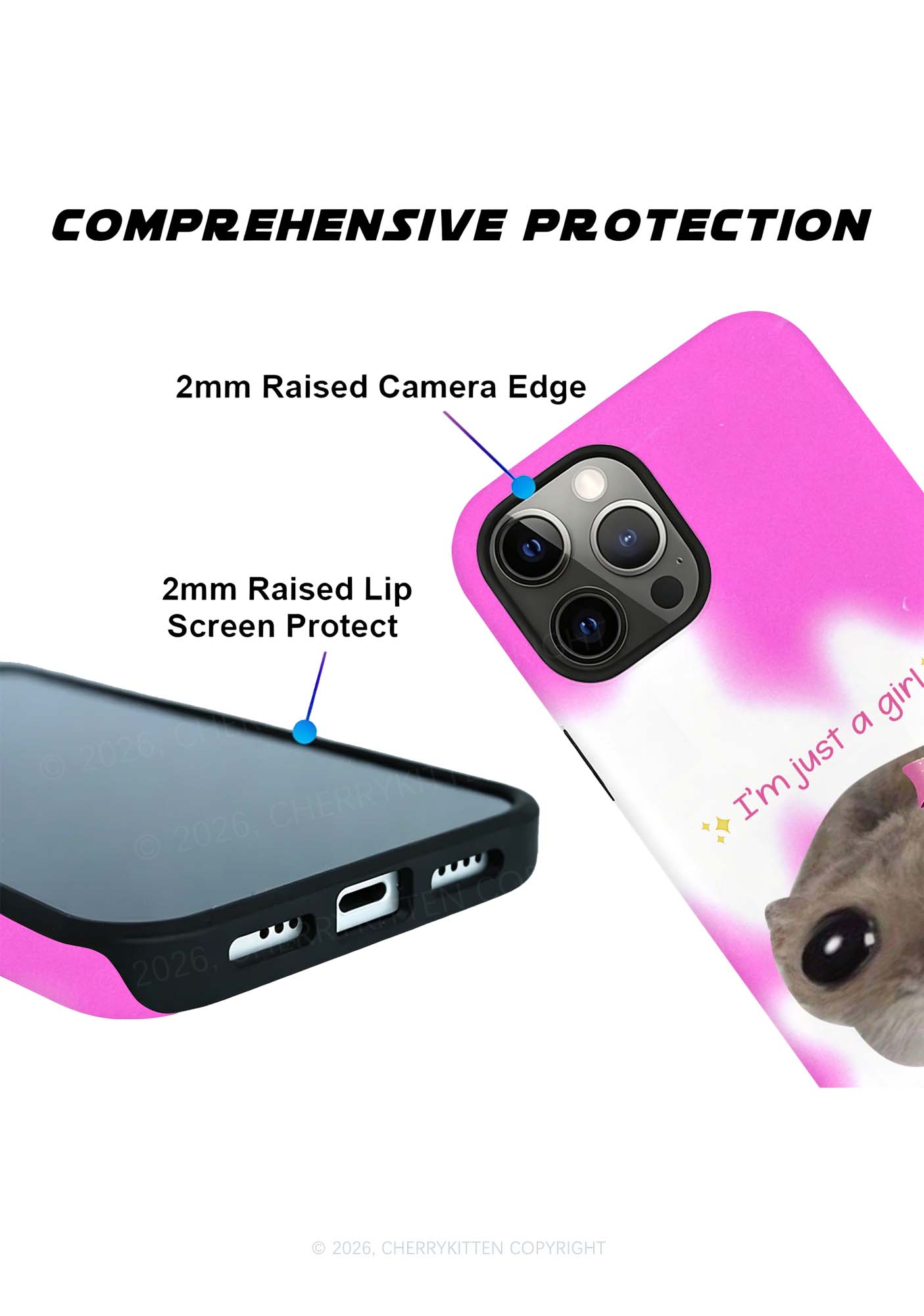 Im Just A Girl Y2K Phone Case Cherrykitten