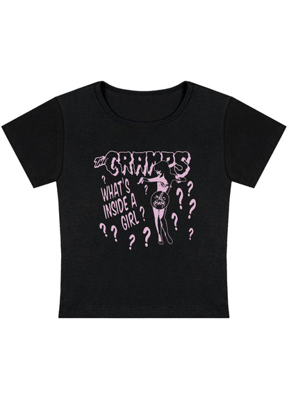 Curvy What's Inside A Girl Baby Tee