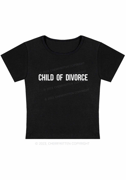 Child Of Divorce Y2K Baby Tee Cherrykitten