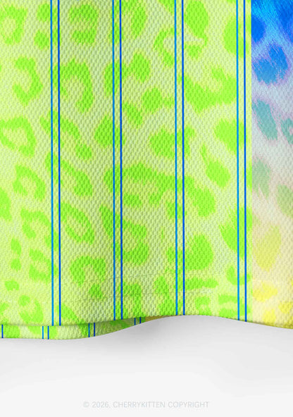 Green Pickle Slxt Y2K Crop Sport Jersey Shirts Cherrykitten