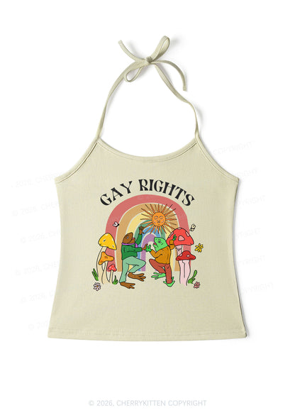 Gay Rights Pride Y2K Halter Neck Cami Cherrykitten
