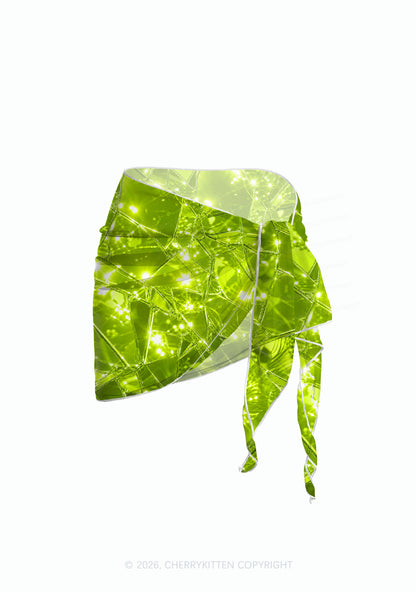Young Do Everything Y2K Print Bikini Set Cherrykitten