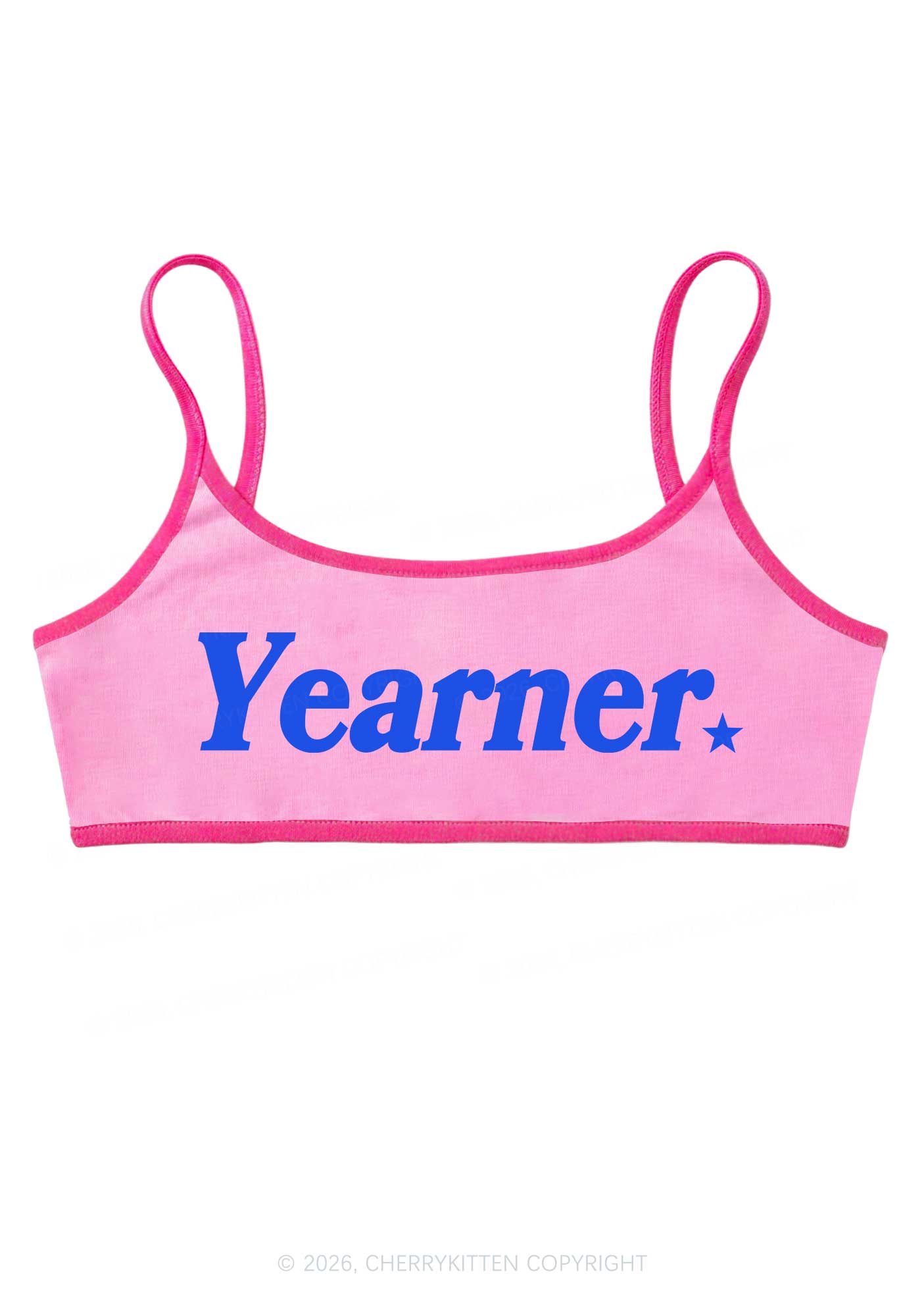 Yearner Y2K Super Crop Cami Cherrykitten
