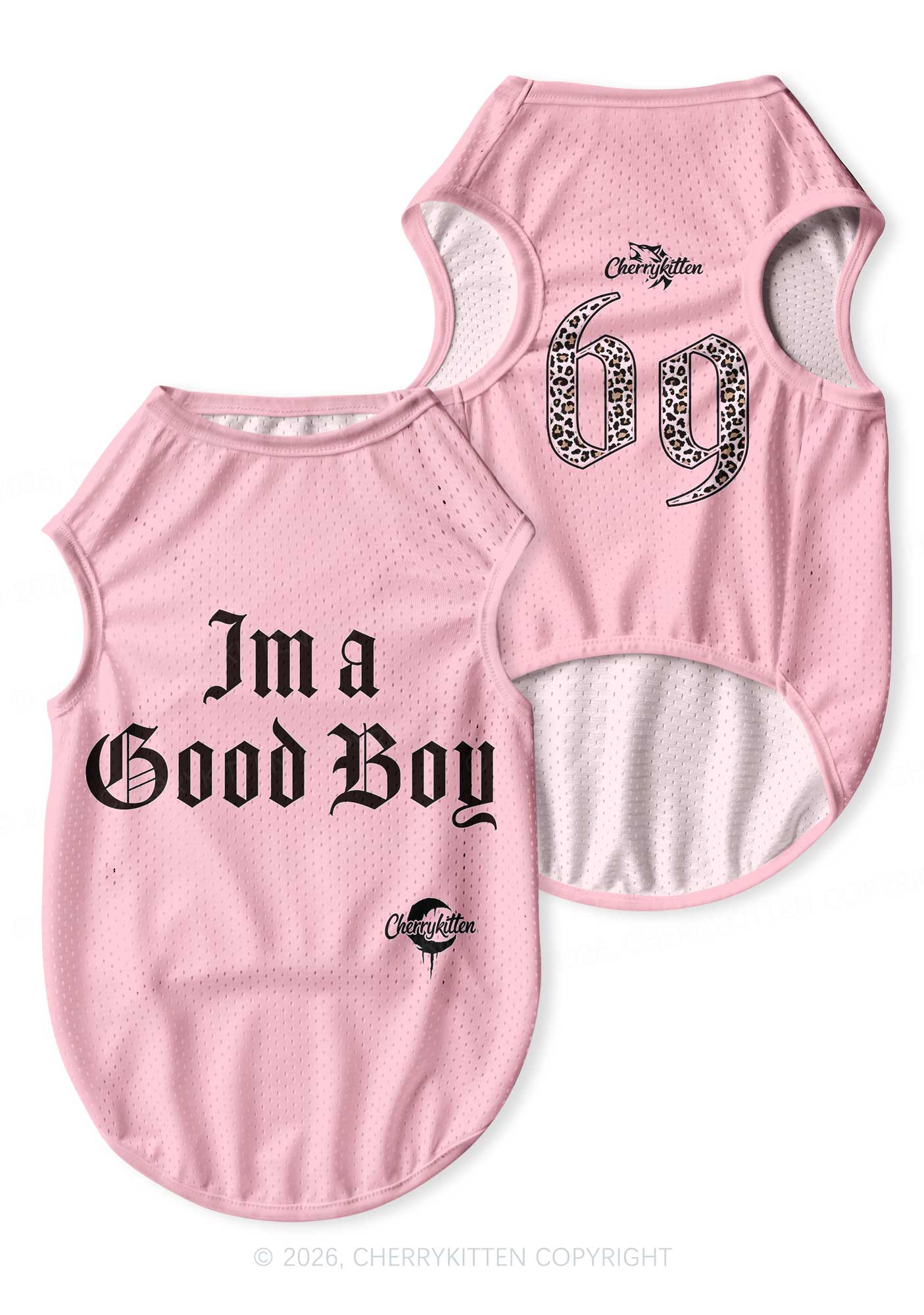 I Am A Good Boy Y2K Pet Jersey Cherrykitten