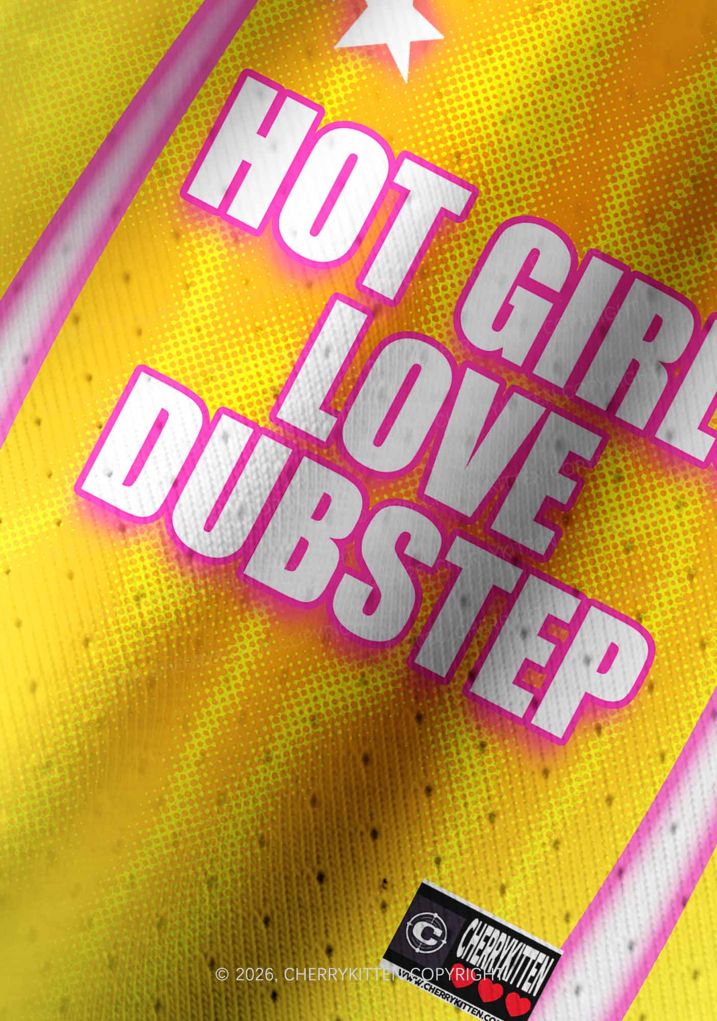 Hot Girls Love Dubstep Y2K Crop Football Jersey Shirts Cherrykitten