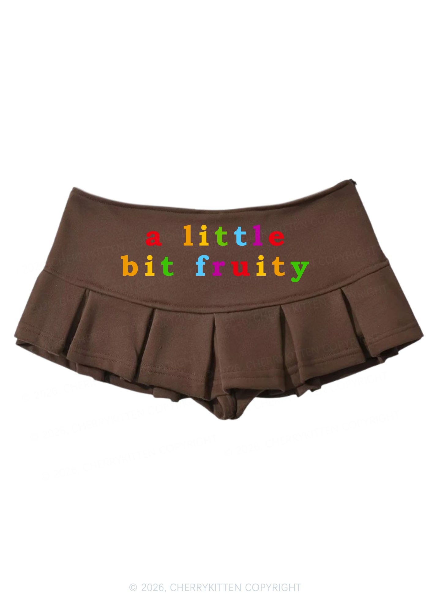 A Little Bit Fruity Pride Y2K Mini Pleated Skirts Cherrykitten