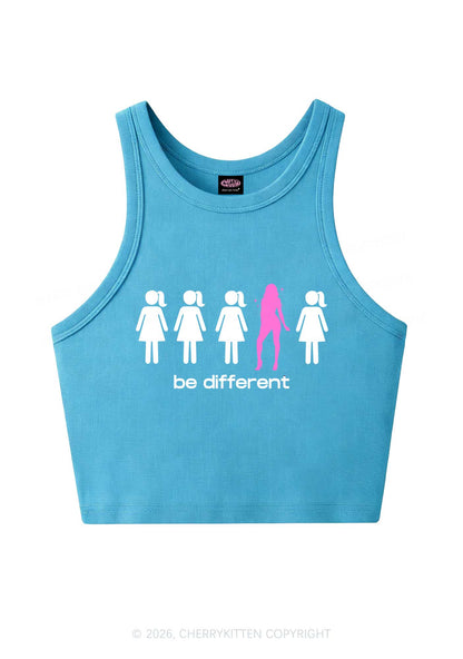 Be Different Girl Y2K Crop Tank Top Cherrykitten