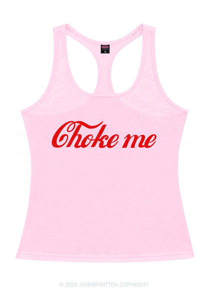 Choke Me Y2K Women Racerback Tank Top Cherrykitten