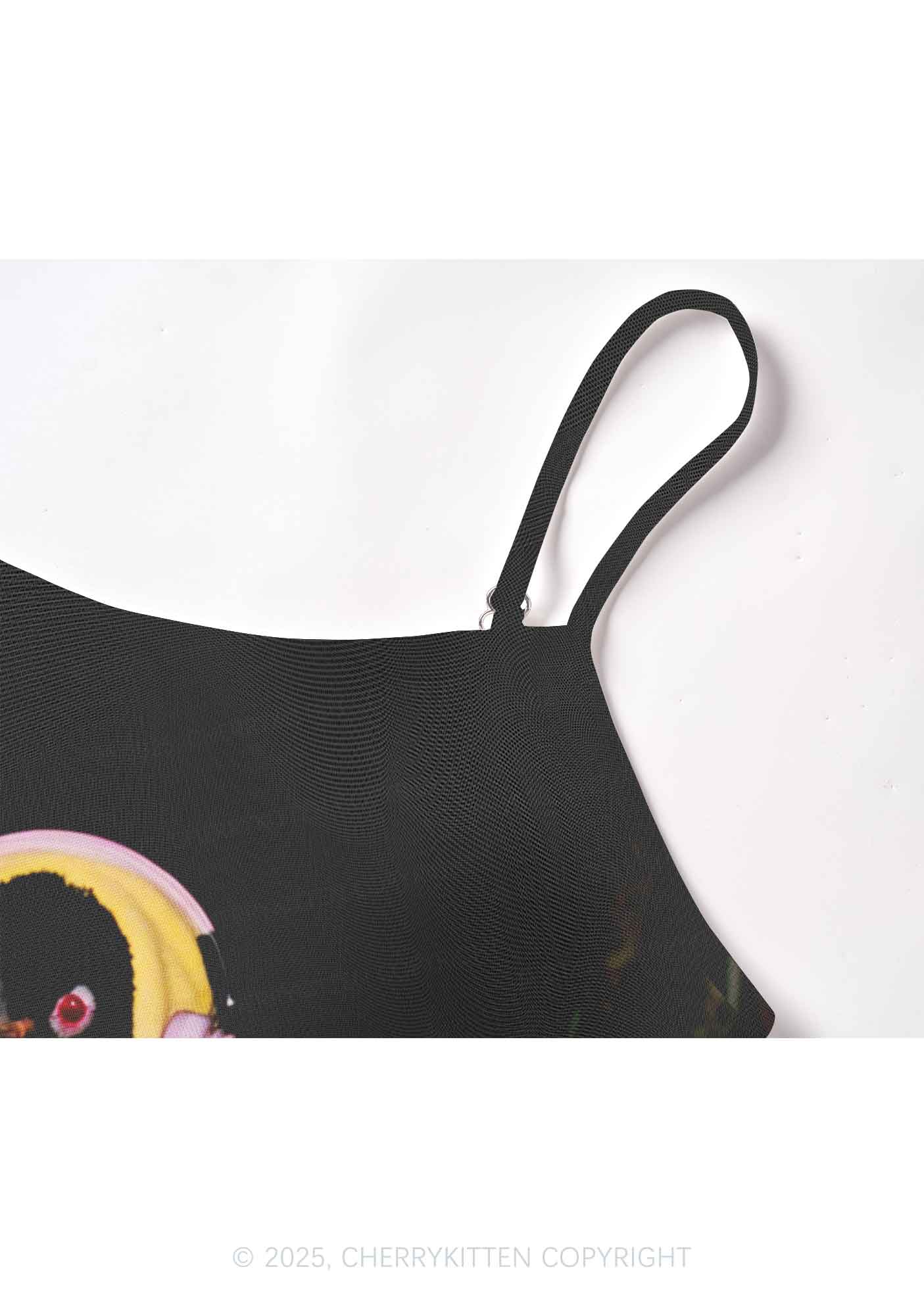 Penguin Bathing Y2K Mesh Cami Tank Cherrykitten