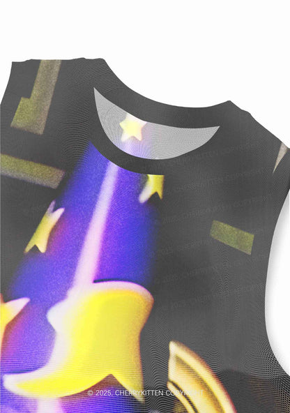 Birthday Rat Y2K Mesh Muscle Tank Cherrykitten