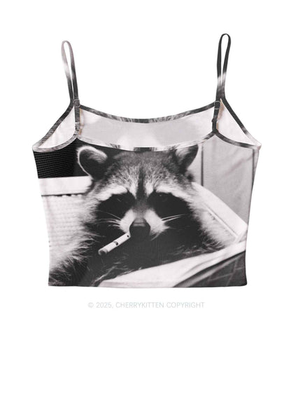 Cool Raccoon Y2K Mesh Cami Tank Cherrykitten