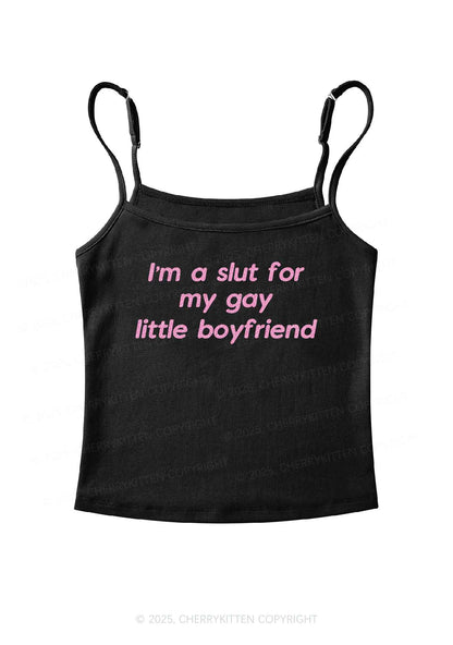 Glitter Slxt For My Gay BF Y2K Spaghetti Strap Cami Cherrykitten