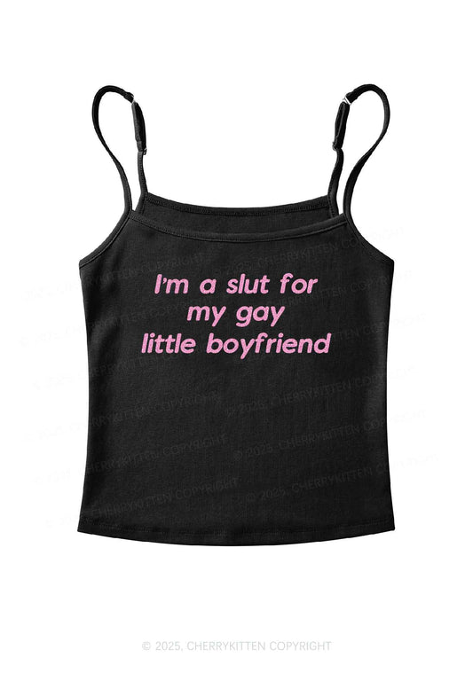 Glitter Slxt For My Gay BF Y2K Spaghetti Strap Cami Cherrykitten