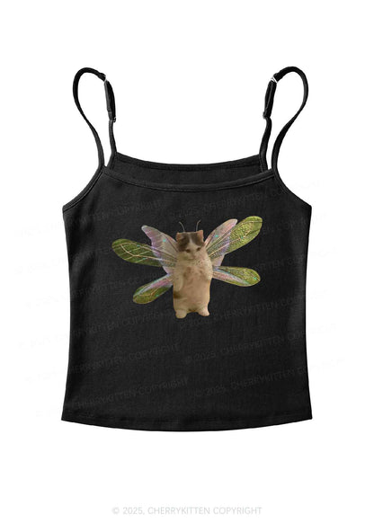 Fairycat Wings Y2K Spaghetti Strap Cami Cherrykitten