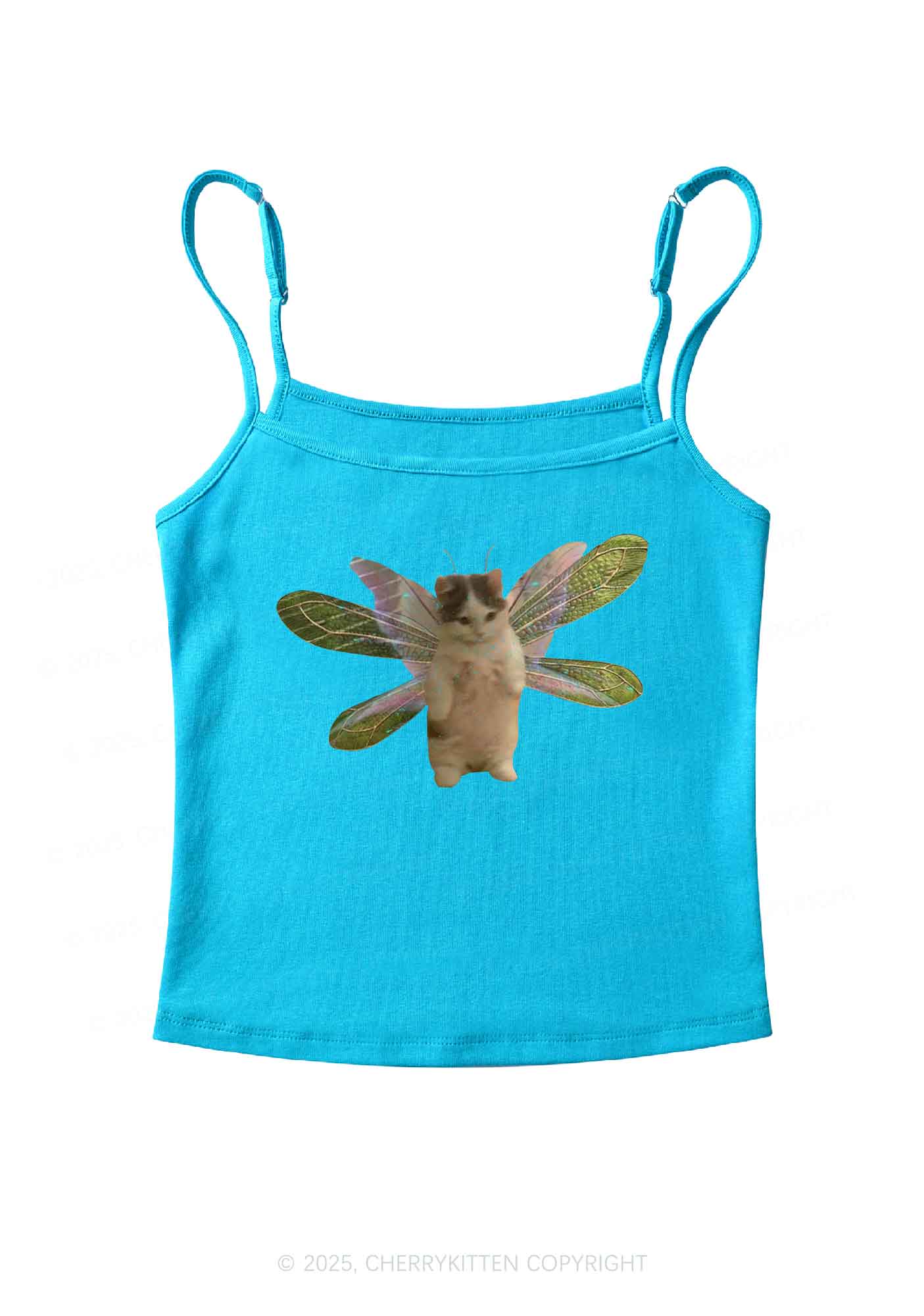 Fairycat Wings Y2K Spaghetti Strap Cami Cherrykitten