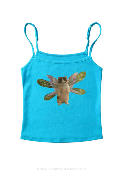 Fairycat Wings Y2K Spaghetti Strap Cami Cherrykitten