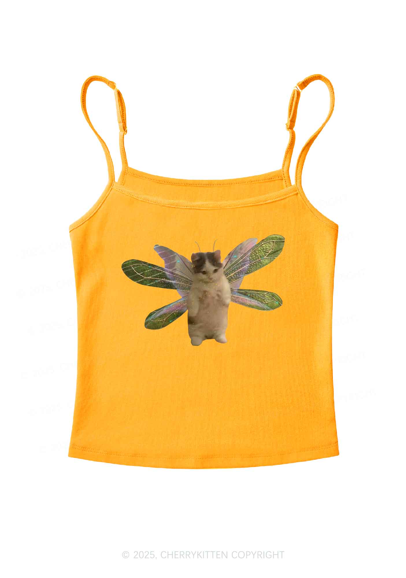 Fairycat Wings Y2K Spaghetti Strap Cami Cherrykitten