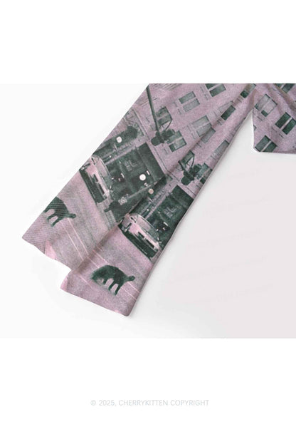 Cat Road Y2K Mesh Long Sleeve Crop Top Cherrykitten