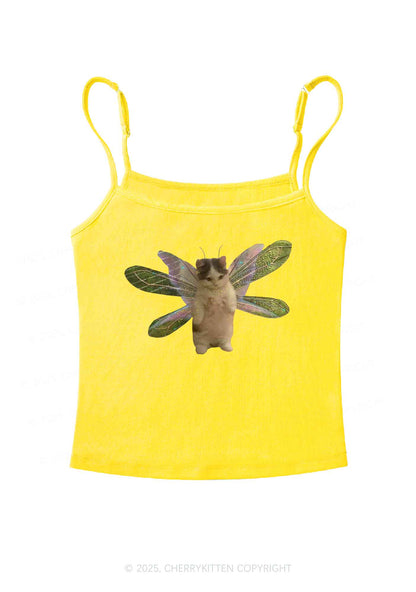 Fairycat Wings Y2K Spaghetti Strap Cami Cherrykitten