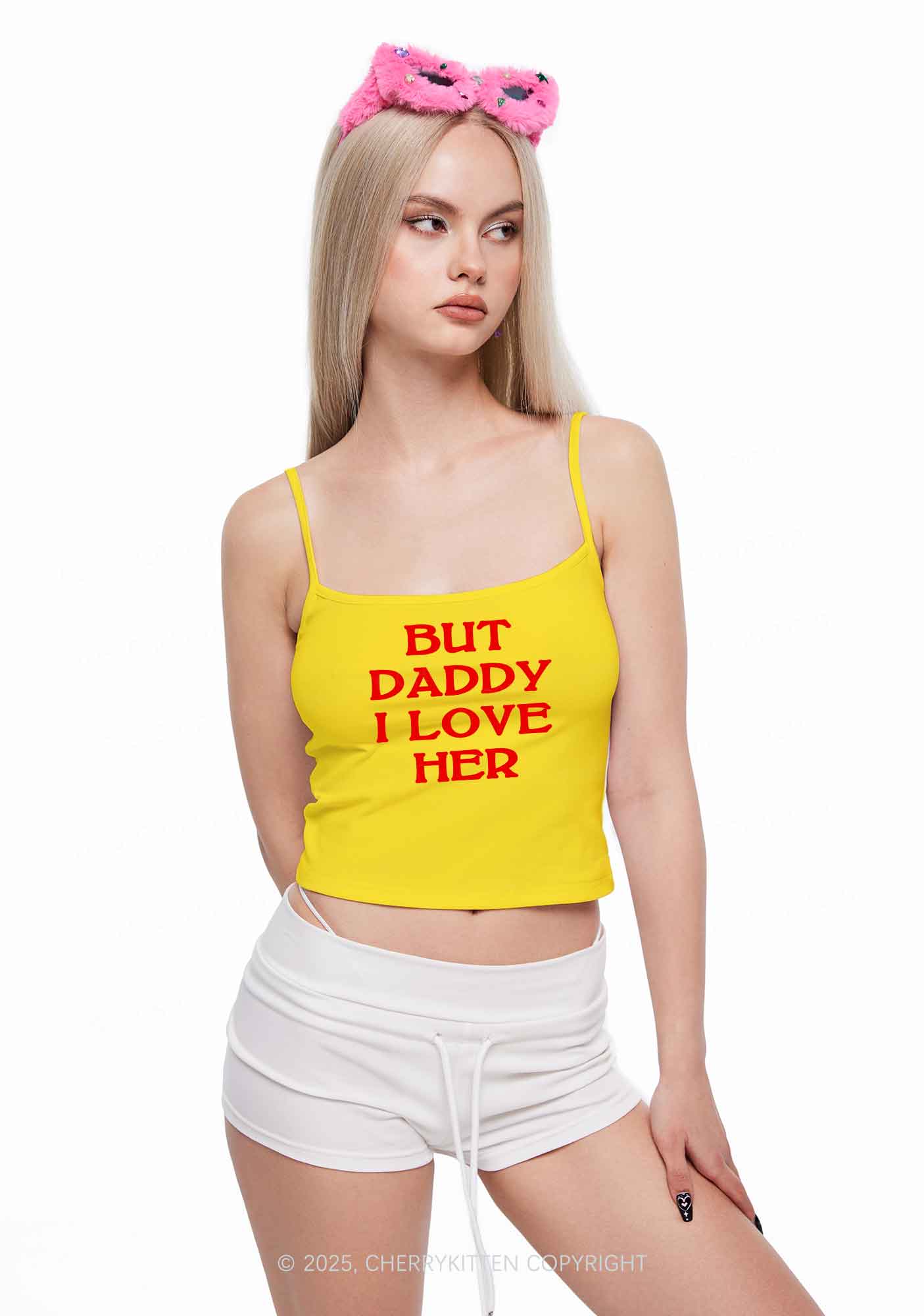 But Daddy I Love Her Pride Y2K Spaghetti Strap Cami Cherrykitten
