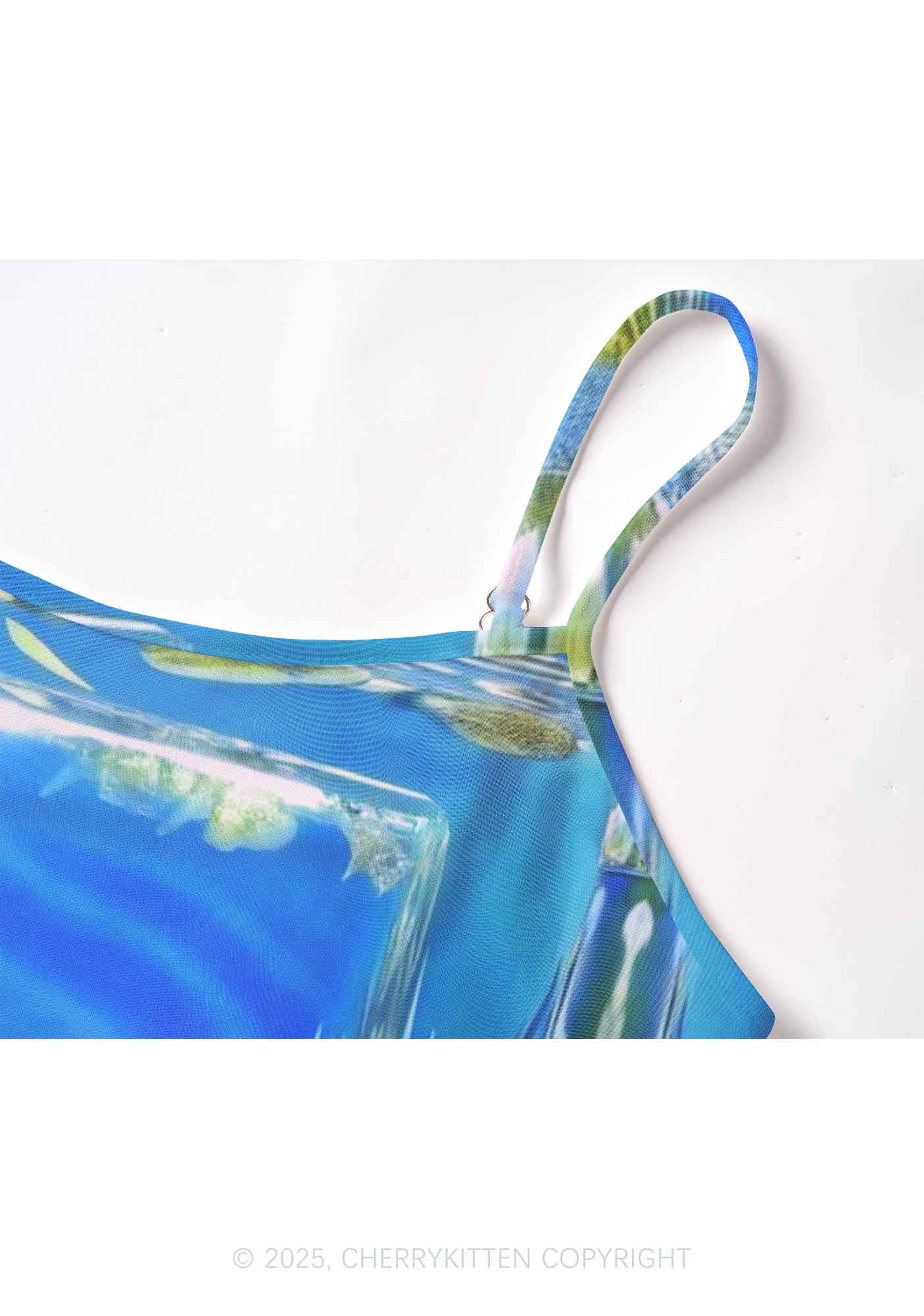 Undersea Fish Y2K Mesh Cami Tank Cherrykitten