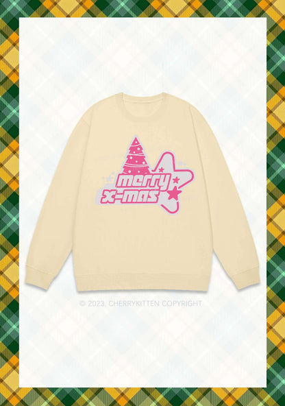Merry X-Mas Christmas Y2K Sweatshirt Cherrykitten