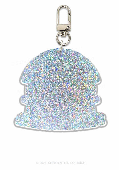 Holding Grudges 1Pc Y2K Glitter Keychain Cherrykitten