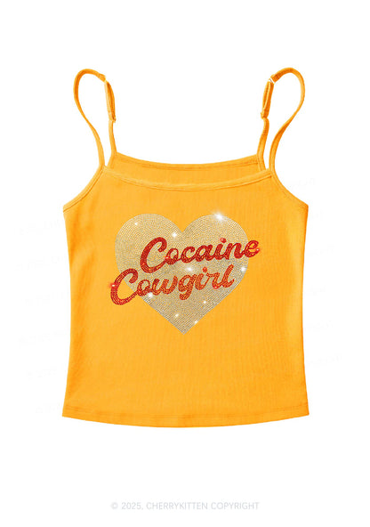 Rhinestone Cola Cowgirl Y2K Spaghetti Strap Cami Cherrykitten