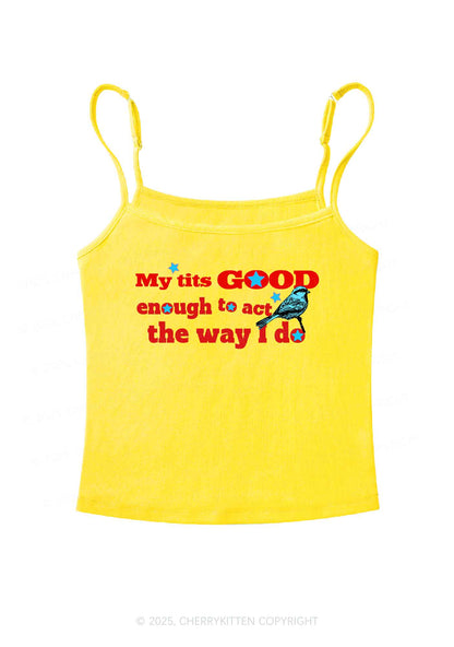 Good To Act Way Y2K Spaghetti Strap Cami Cherrykitten