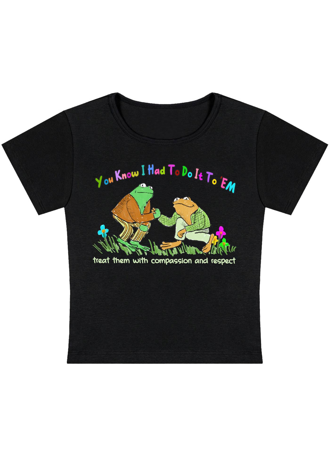 Curvy Treat Them With Compassion And Respect Baby Tee