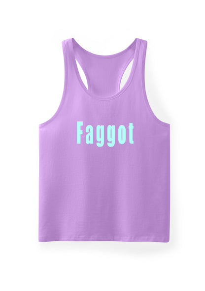 Pink Faggot Pride Y2K Men Racerback Tank Top Cherrykitten