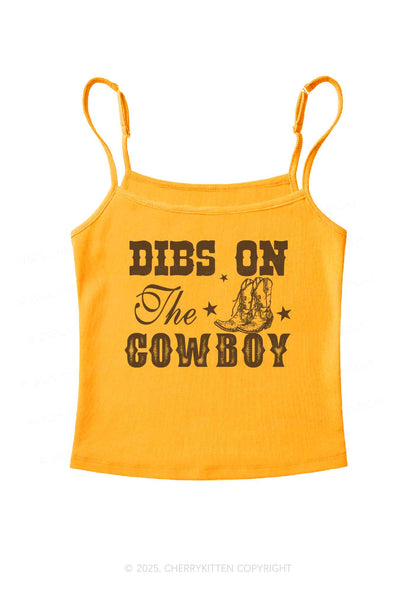 Dibs On The Cowboy Y2K Spaghetti Strap Cami Cherrykitten
