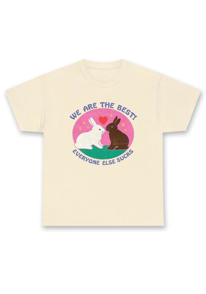 We Are The Best Rabbits Chunky Shirt