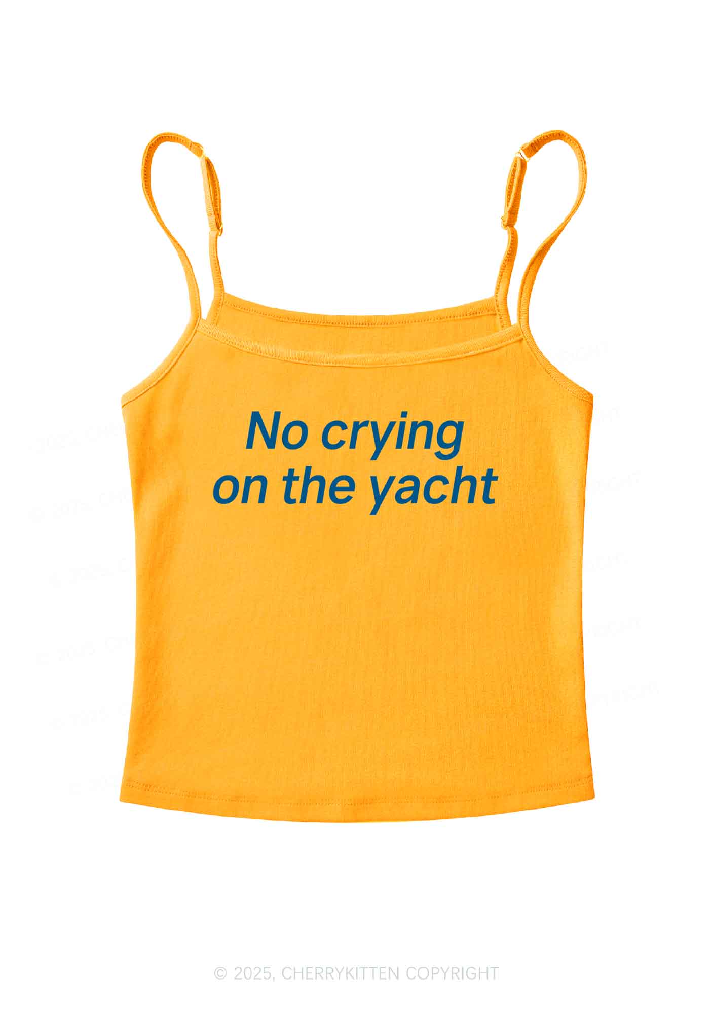 No Crying On Yacht Y2K Spaghetti Strap Cami Cherrykitten