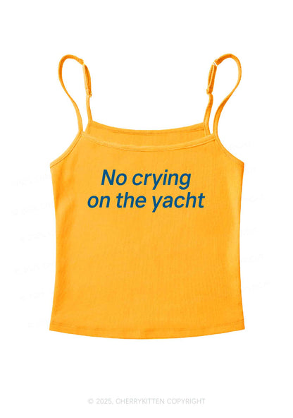 No Crying On Yacht Y2K Spaghetti Strap Cami Cherrykitten