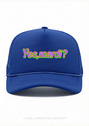 Yes Mardi Y2K Trucker Hat Cherrykitten