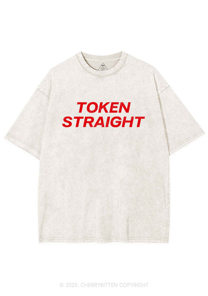 Token Straight Pride Y2K Shirts Washed Tee Cherrykitten