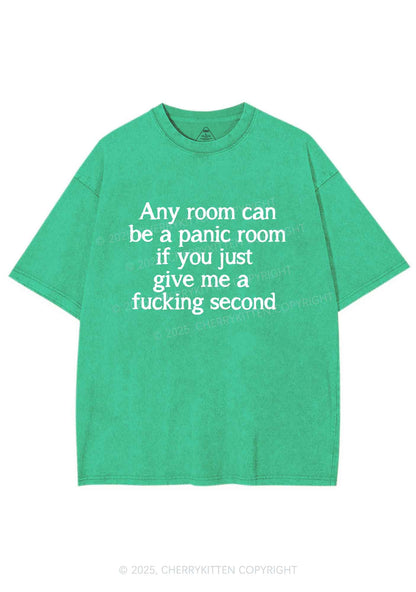 Any Room Can Be Panic Y2K Shirts Washed Tee Cherrykitten