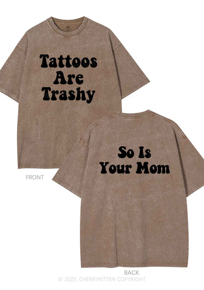 So Is Your Mom Two Sides Y2K Shirts Washed Tee Cherrykitten