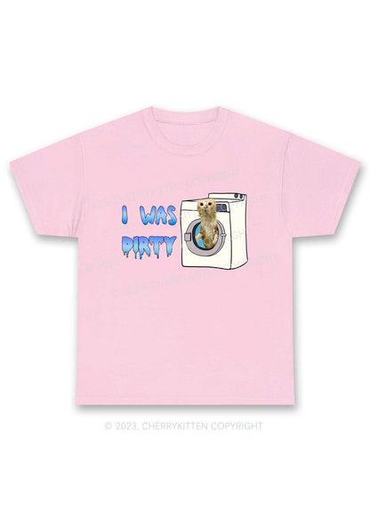 I Was Dirty Y2K Chunky Shirt Cherrykitten